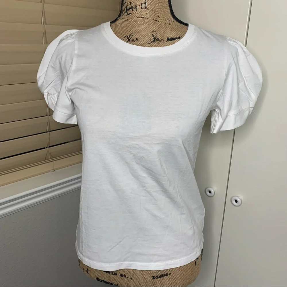 J. Crew Bubble Sleeve T-Shirt